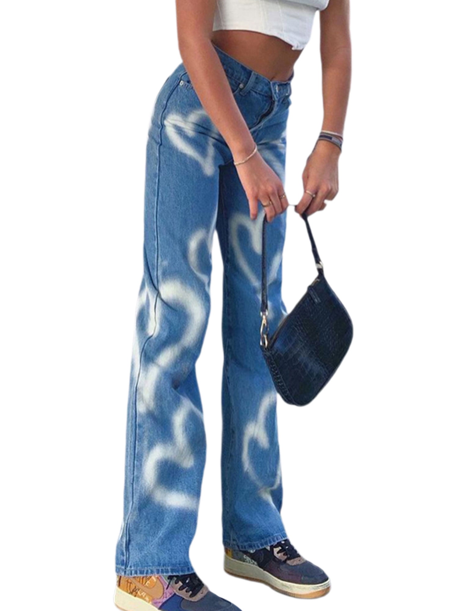 Luiryare Women Butterfly Wide Leg High 