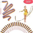 thumbnail image 5 of Paquete de 20 cintas de baile arcoíris para niños, varitas de baile, bastones giratorios y juguetes., 5 of 5