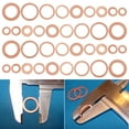 thumbnail image 3 of Lieonvis 400pcs M5-M14 Copper Washers 9 Sizes O Ring Copper Gaskets Set Flat Ring Seal Kit Assortment Car Copper Sealing Rings with Storage Case Hardware for Automotive Ship Generators Machinery and A, 3 of 7