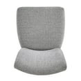 thumbnail image 4 of Weston Home Wingston Upholstered Parson Dining Chairs, Set of 2, Light Grey Heathered Weave, 4 of 5