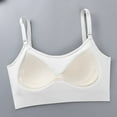 thumbnail image 5 of Women Bras with Support and Lift No Underwire Push Up Full Coverage Lightweight Solid Color Spaghetti Strap Padded Bralettes for Women Breathable Underwear Daily Bra White XL, 5 of 7