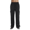 thumbnail image 2 of Men's Casual Loose fit Fleece Cargo Sweatpants XS, Black, 2 of 4