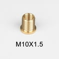 thumbnail image 2 of Pack Of 5 Universal Gear Knob Adapter Nuts Insert Set M10x1.5 Gold, 2 of 6