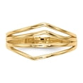 thumbnail image 3 of 14K Yellow Gold Ring Band Fashion Open Back Textured, Size 7, 3 of 4