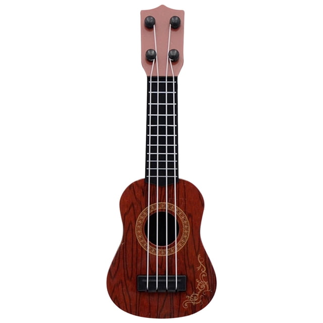 Juguetes de guitarra Juguetes educativos Instrumento musical para niños Niñas Regalos de vacaciones Marrón Zulema miniinstrumentos musicales