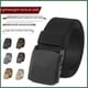 thumbnail image 4 of Cinturón hipoalergénico para hombre, cinturón de lona, moderno, deportivo, para exteriores, nailon, sin hierro, hebilla de plástico y metal, cinturón de tela informal, 4 of 5