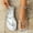Silver, variant on Gspmoly Flat Dress Shoes for Women, Women's Fashion Casual Summer New Solid Color Beach Herringbone Sandals Flat Shoes Ballet Flats for Women Gold 41