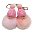 thumbnail image 3 of 5 llaveros de peluche para niñas, divertidos y creativos, para bolso o coche (blanco, rosa, verde, morado y gris oscuro)., 3 of 6