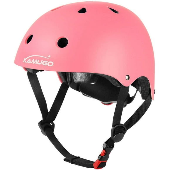 KAMUgO Kids Adjustable Helmet, Suitable for Toddler Kids Ages 2-8 Boys girls, Multi-Sport Safety cycling Skating Scooter Helmet (Pink, Small)