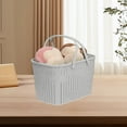 thumbnail image 5 of Bathroom Storage Basket, Portable Plastic Bath Wash Basket, Multi-Scenario Organizing Solution, Durable Rust-Proof Design, 27x18x18cm, Lightweight and Foldable, 5 of 7