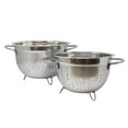 thumbnail image 1 of Mainstays 2pk Stainless Steel colander, 1 of 5