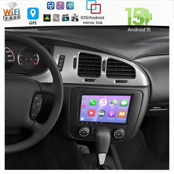 Molaner Car Radio Stereo for Chevrolet Monte Carlo 2006-2007 8 inch Touch Screen Car Stereo Fit for Wireless CarPlay Andriod Auto, Bluetooth, GPS, HiFi, SWC, WiFi,2 32G