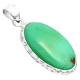 thumbnail image 3 of Natural Boulder Chrysoprase Australia 925 Sterling Silver Pendant Jewelry P-1110 SDP156683, 3 of 5