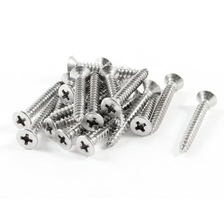 

Uxcell 30mm x 4mm Threaded Self Tapping Screws Drilling (20-pack)