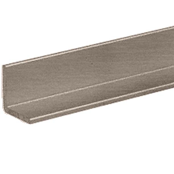 CRL D1627BN Brushed Nickel 1/2" Aluminum Angle Extrusion