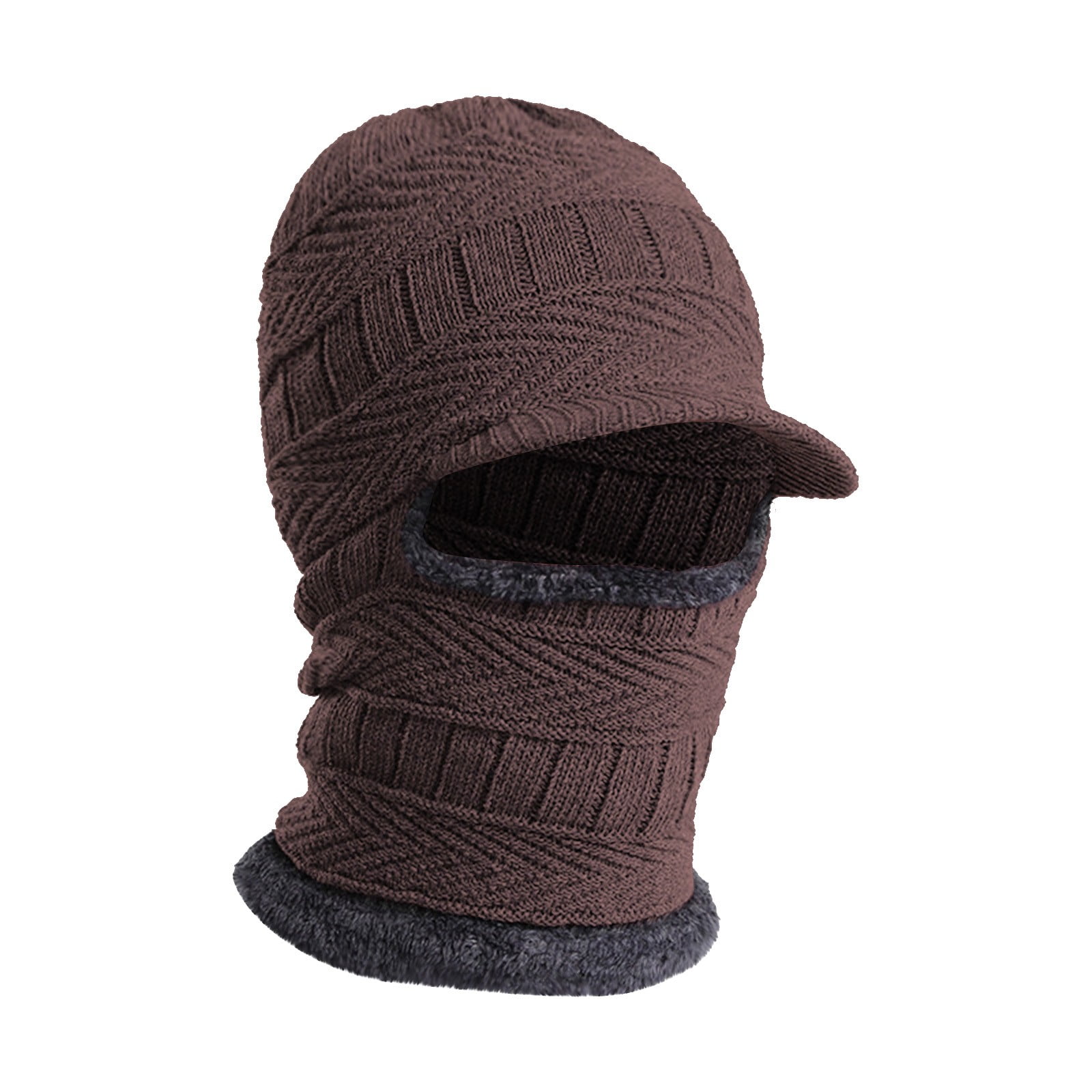 Cagoule Réfléchissante Pour Femme - Bonnet Chaud D'automne/hiver - Tricot Acrylique - Pour Sport Outdoor