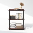 thumbnail image 6 of Furinno Turn-N-Tube 3-Tier Multipurpose Compact Display Rack, Shelving Unit, Bookcase, Dark Cherry, 6 of 6