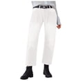 thumbnail image 1 of HSMQHJWE Bootcut Jeans for Women Stretchy Mid Rise Double Button Wash Solid 90s Straight Leg Jeans, 1 of 5