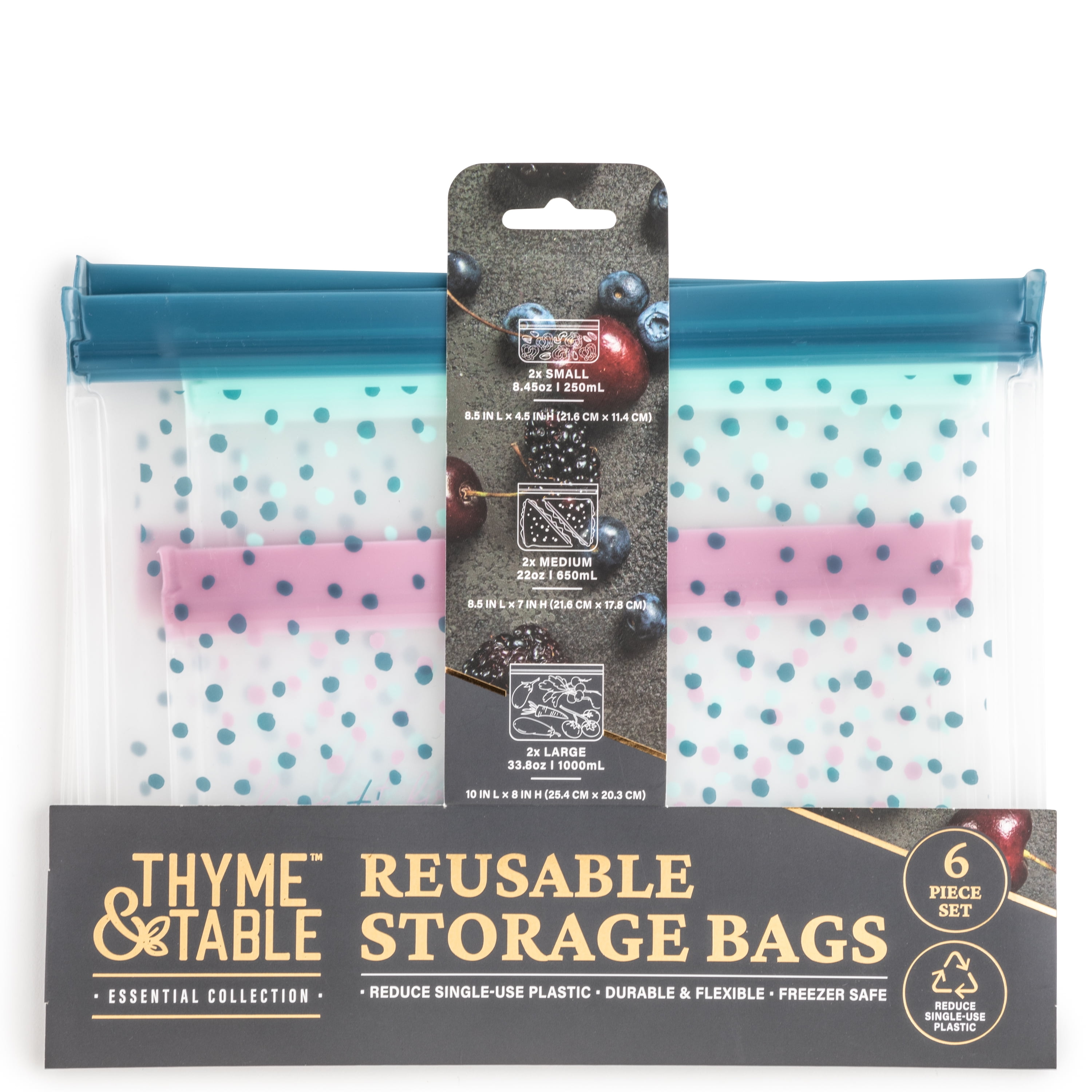  Reusable Food Storage Bag - Medium 157648-M