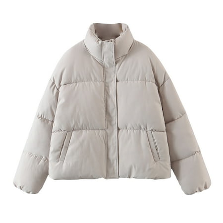 

Puffer Jacket for Women Winter Coat Warm Thicken Cotton Quilted Puffer Jacket Warm Parka