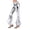 A Silver, variant on Women's Ruffle Flare Pants Carnival Bell Bottom Bootcut Palazzo Leggings 70s Disco Wide Leg Pants High Waist Dance Trousers Black L