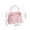 Pink, variant on COM1950s Easter Plastic Flower Basket with Handles, Bunny Ear Storage Basket for Decor, Versatile Home Organization for Snacks, Toys, Living Room, Bedroom, Pink