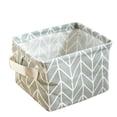 thumbnail image 1 of Cotton Linen Desktop Storage Basket cosmetics organizer table Sundries Storage Box Space-Saving Bag Organizer, Grey, 1 of 6