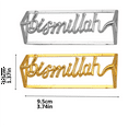 thumbnail image 7 of Napkin Rings- 6 Pcs Bismillah Letter Metal Napkin Ring Set Alphabet Napkin Buckles Holder Table Decor for Wedding, Party, Ramadan, Banquet (Silver/Golden), 7 of 7