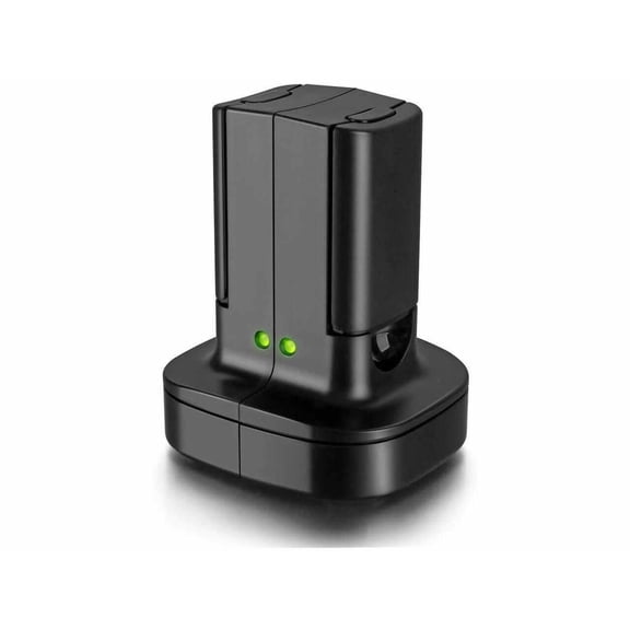 Charger and Battery Pack Power Kit for xBox 360 / Xbox 360 Slim Dual Remote Controller Fast Charging Docking Station with 2 Replacement Batteries compatible with Xbox 360 Wireless Controller