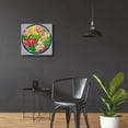 thumbnail image 4 of Epic Art 'Lilly Love-Circle' by Carissa Luminess, Acrylic Glass Wall Art, 24"x24", 4 of 8