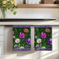 thumbnail image 7 of Spring Flowers Kitchen Towels Set of 4, Boho Botanical Budding Garden Florals Absorbent Dish Towels for Kitchen, Microfiber Hand Towel, Quick Drying Tea Towel for Cleaning Decorative Dishcloths, 7 of 7