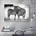 thumbnail image 3 of wall26 Floating Framed Canvas Wall Art for Living Room, Bedroom Black and White Wild Animal Canvas Prints for Home Decoration Ready to Hang - 16x24 inches, 3 of 4