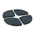thumbnail image 3 of Abble Outdoor Cantilever Patio Umbrella Base Offset Umbrella Stand (4-Piece Fillable Plates),  Max 120 lbs w Water, 220 lbs w Sand & Water, HDPE in Black for Garden Backyard Poolside, 3 of 10