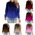 thumbnail image 7 of AnuirheiH Pullover Sweatshirts for Women,Tie Dye Print Womens Pullover Hoodie Long Sleeve Drawstring Tops Loose Casual Sweatshirt for Women(XXXXL）, 7 of 7