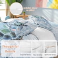thumbnail image 2 of Green Sea Turtle Duvet Cover Set King Size, Ocean Coral Starfish 4 Piece Soft Microfiber Bedding Set with 1 Duvet Cover, 1 Flat Sheet, 2 Pillowcases, 2 of 9