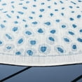 thumbnail image 3 of SAFAVIEH Courtyard Otis Spotted Indoor/Outdoor Area Rug, Ivory/Blue, 6'7" x 6'7" Round, 3 of 6