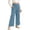 Blue, variant on Girls Casual High Waist Wide Leg Pants Loose Fit Fashionable Trousers Comfortable Elastic Waistband for Daily Wear Pants Girl Neon Leggings for Girls 2t Girls Pants Pack