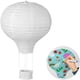 thumbnail image 1 of 6 faroles de papel con forma de globo aerostático, color blanco, para cumpleaños, bodas y decoración de fiestas (30 cm), 1 of 5