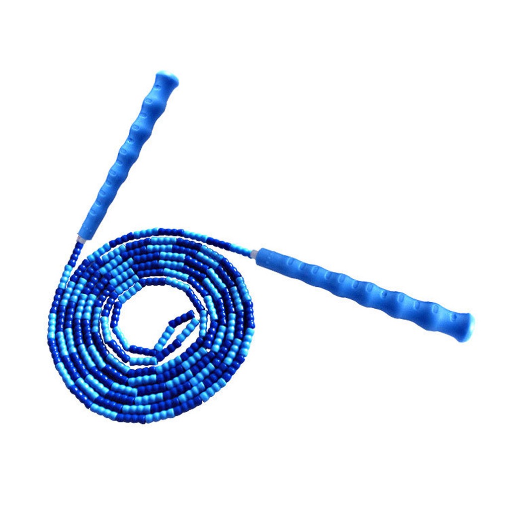 Jump Rope Soft Beaded TangleFree Segmented Length Adjustable Skipping