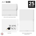 thumbnail image 2 of 2026 Graduation Thank You Cards – Cute and Stylish Greeting, Appreciation, Celebratory Card | A2 Size – 4.25 x 5.5” When Folded | 80lb Cover (216gsm) | 25 Cards and Envelopes per Pack, 2 of 6