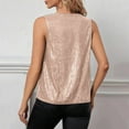 thumbnail image 4 of Sequin Tank Tops for Women Sleeveless Rose Gold Sparkly Shirt Shiny Tops Party Top Holiday Clothes for Women, 4 of 6