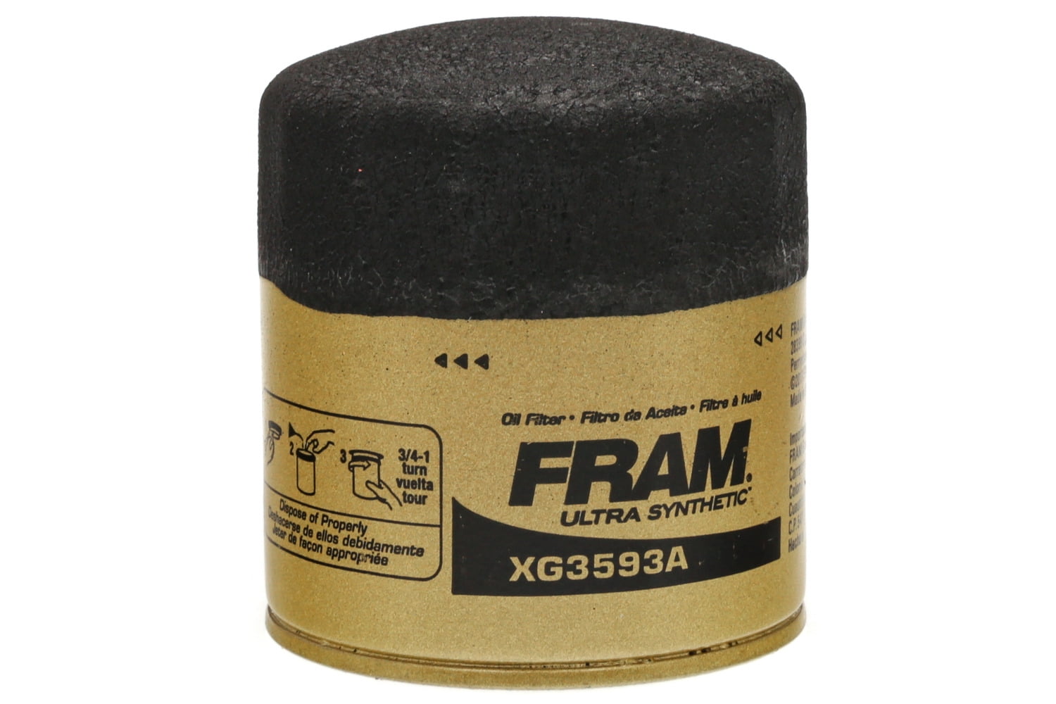 FRAM Ultra Synthetic Oil Filter, XG3593A Fits select: 1984-2002 HONDA ACCORD, 1988-2000 HONDA CIVIC