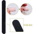 thumbnail image 2 of Nail File 10 PCS Professional Double Sided 100/180 Grit Nail Files Emery Board Black Manicure Pedicure Tool and Nail Buffering Files, 2 of 10