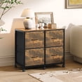 thumbnail image 5 of Ktaxon 4-Drawer File Cabinet  Fabric Filing Cabinet, Printer Stand, for A4 & Letter-Size, Brown & Black, 5 of 9