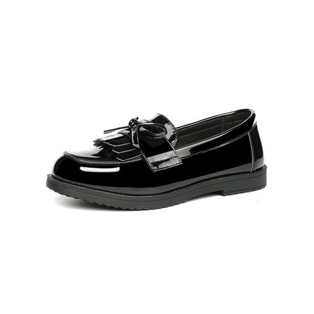 

Ferndule Child Non Slip Flat Heels Dress Shoes Show Formal Flats Closed Toe