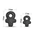 thumbnail image 4 of U8MO 5pcs 25/34mm Female Symbol Natural Lava Stone Loose Gemstone Beads Pendants lot-Purple-25x17mmmm, 4 of 8