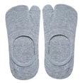 thumbnail image 2 of 1 Par de Calcetines Invisibles de para Mujer Bajo, Antideslizantes, Invisibles para Barco - gris única Sunnimix Calcetines Tabi de corte bajo para mujer, 2 of 8