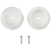 National Hardware V107 N154-567 Pole Socket Set, Polypropylene, White