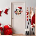 thumbnail image 5 of YWIYIUD 1PC Christmas Window Wall Stickers, 16inch Funny Wall Breaking Window Stickers Christmas Living Room Decoration Christmas Door Stickers for Xmas Window Wall Refrigerator Decorations, 5 of 7
