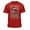 RED, variant on Teelocity Bob Ross Happy Christmas Sweater Print White Short Sleeve Graphic Tee